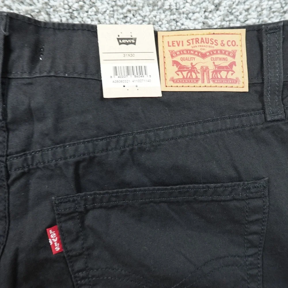 NEW Levis Jeans Mens 31 Dark Black Denim Pants 80s Mom Jean High Rise Tapered